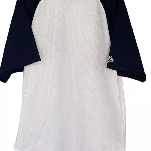 Vintage New york yankees jersey Majestic Size L Retro Ruth Sz-L - Picture 6 of 8